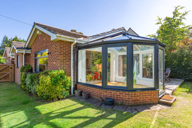 Conservatory Anthracite Grey Low E, solar controlled and self cleaning glass Woking