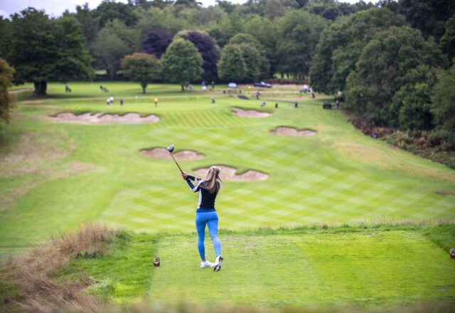 woman playing Golf in surrey