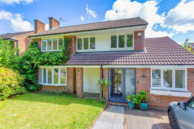 New Slimline double glazed uPVC windows on a house