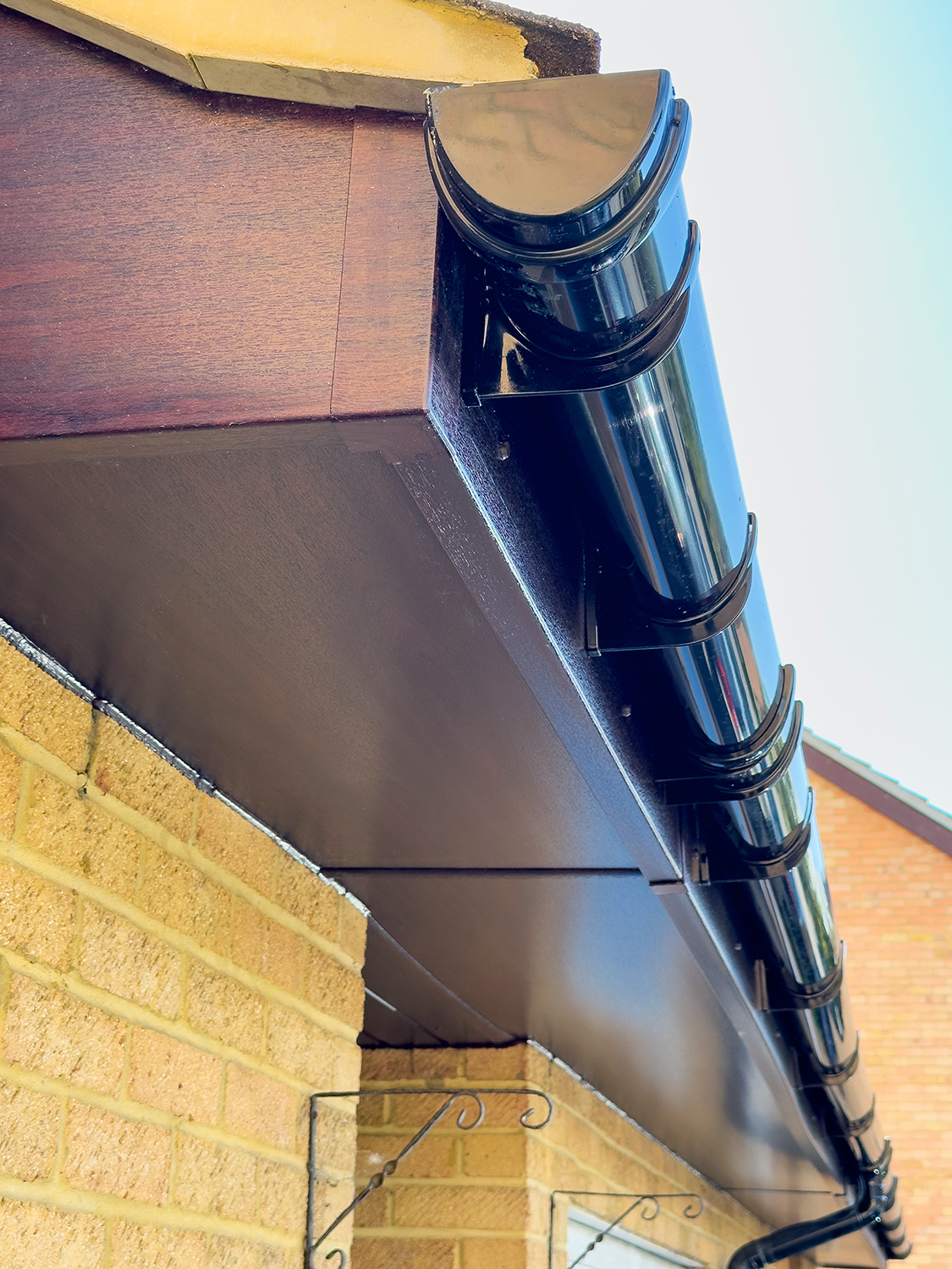 Rosewood Roofline gutters soffits facias Woking Sheerwater Glass