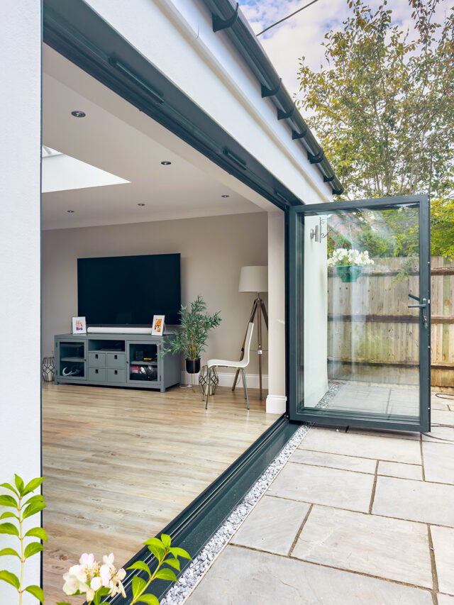 Anthracite Grey Aluminium Bifold Doors