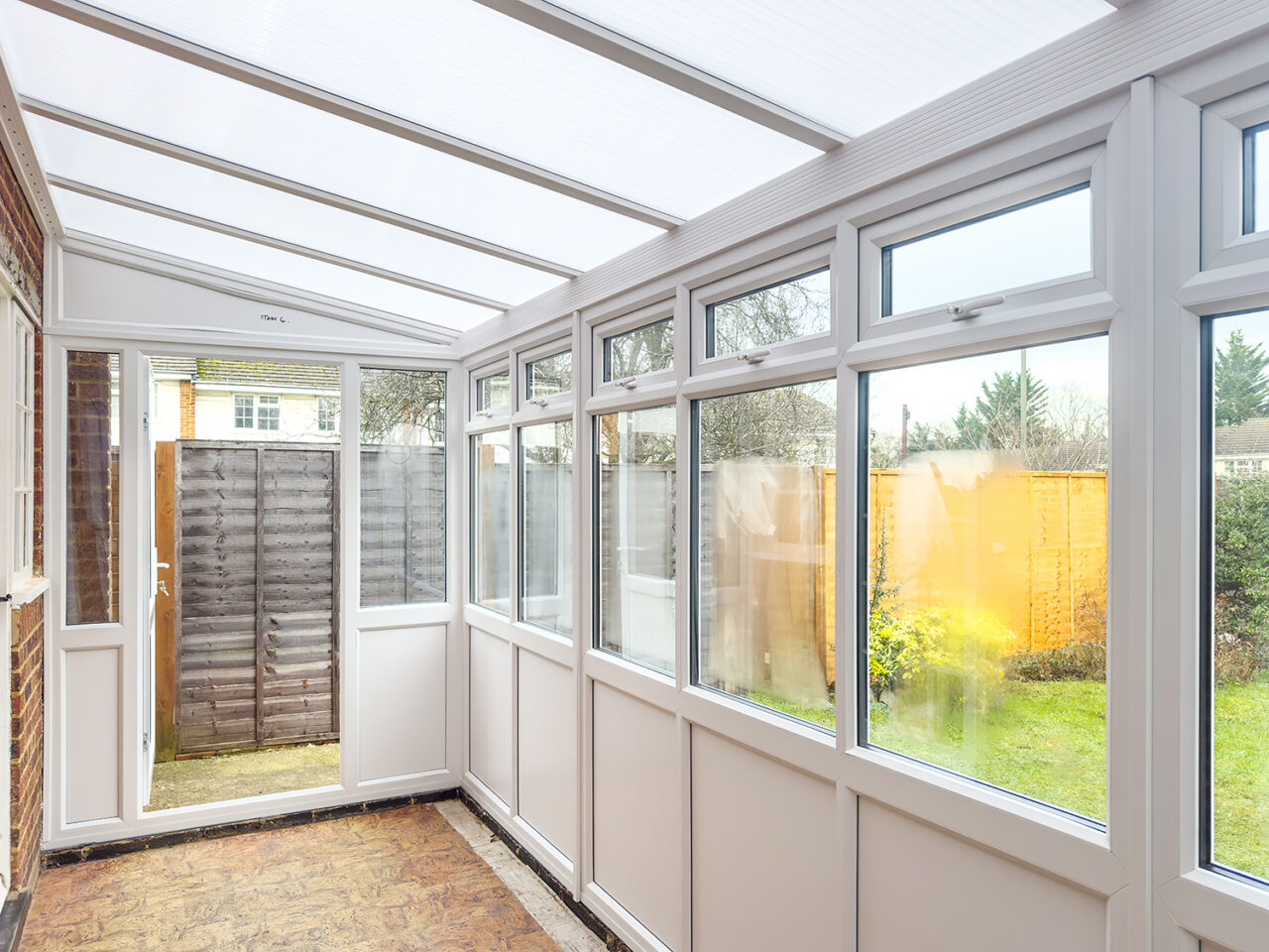 New Conservatory With Polycarbonate Roof